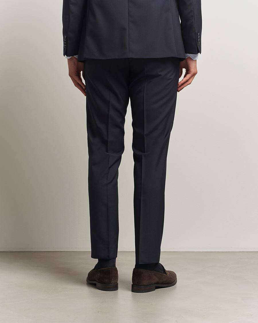 Heren | Broeken | Oscar Jacobson | Dandy Wool Trousers Navy