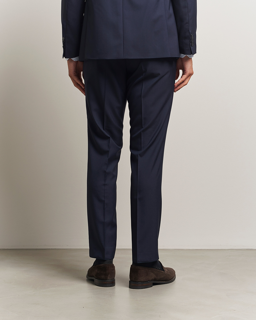 Heren | Broeken | Oscar Jacobson | Dandy Wool Trousers Blue
