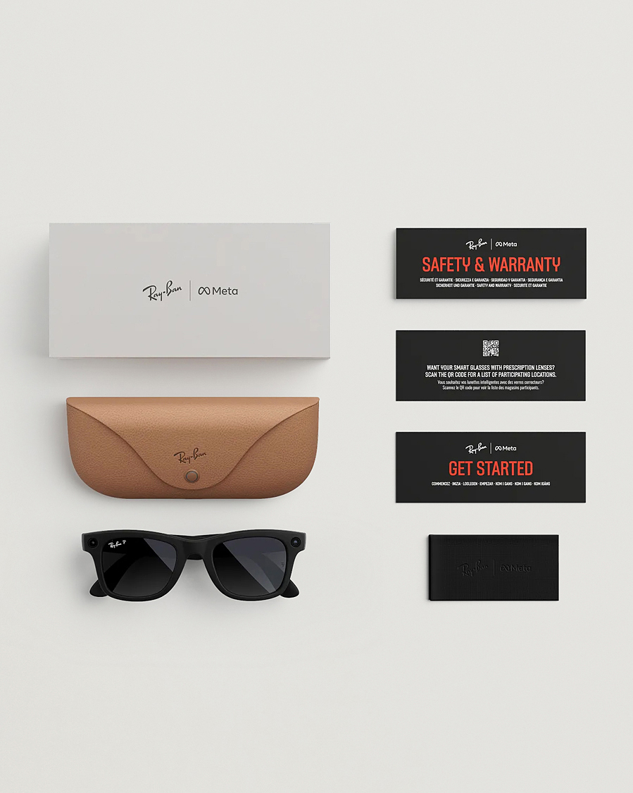 Heren | Zonnebrillen | Ray-Ban | Wayfarer Meta 50 Sunglasses Matte Black