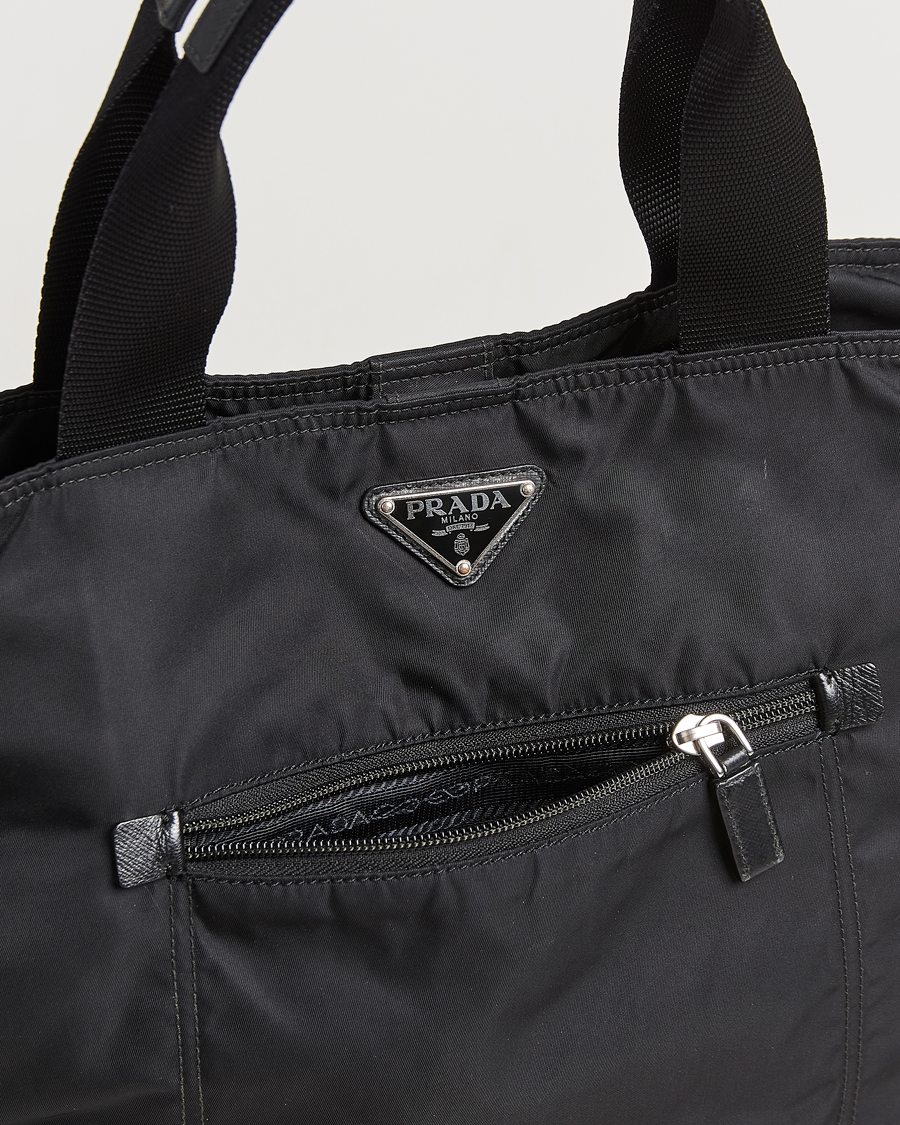 Prada Pre-Owned 2 Way Boston Bag Tessuto Nylon Black | Man