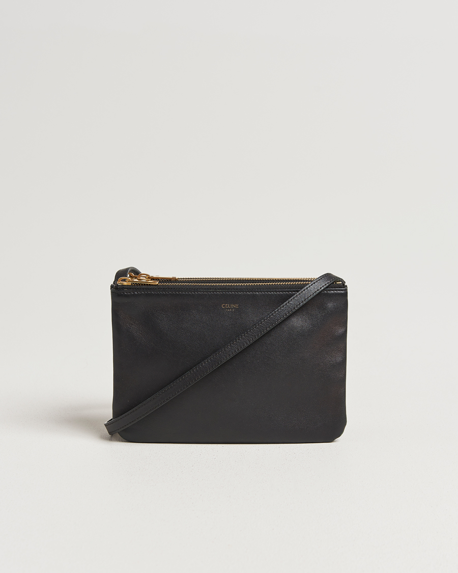 Heren | Pre-Owned & Vintage Bags | Celine Pre-Owned | Trio Bag Small Leather Black