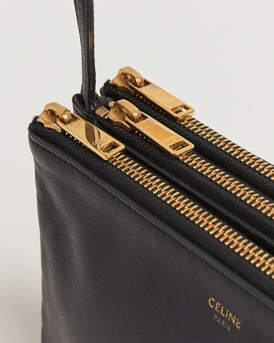 Heren | Pre-Owned & Vintage Bags | Celine Pre-Owned | Trio Bag Small Leather Black