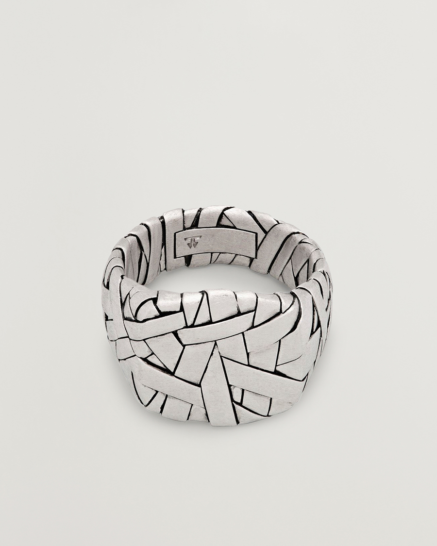 Heren | Sieraden | Tom Wood | Quilt Ring Silver