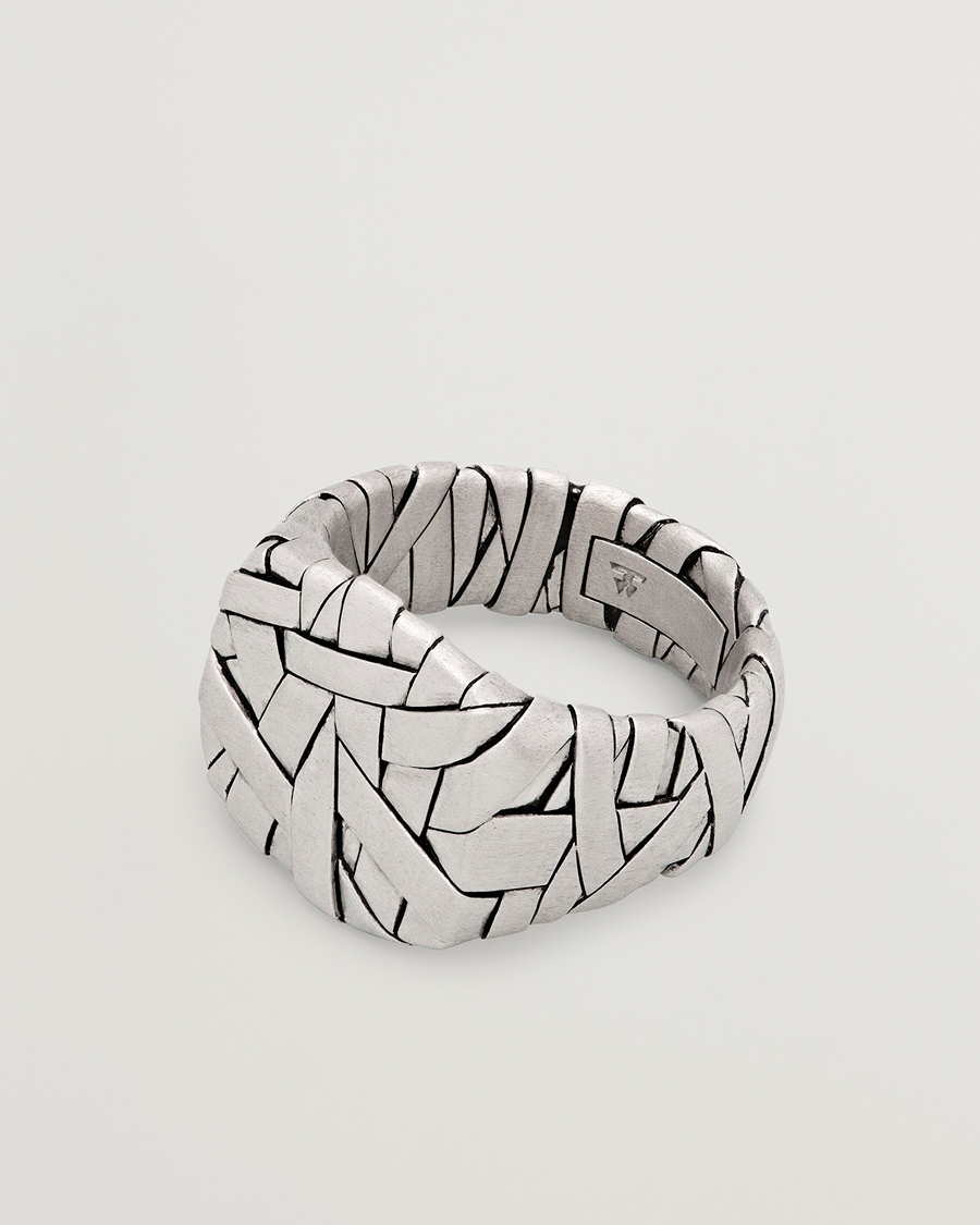 Heren | Sieraden | Tom Wood | Quilt Ring Silver