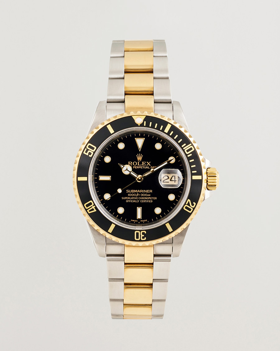 Heren | Rolex Pre-Owned Submariner Oyster Perpetual Two Tone Black | Rolex Pre-Owned | Submariner Oyster Perpetual Two Tone Black