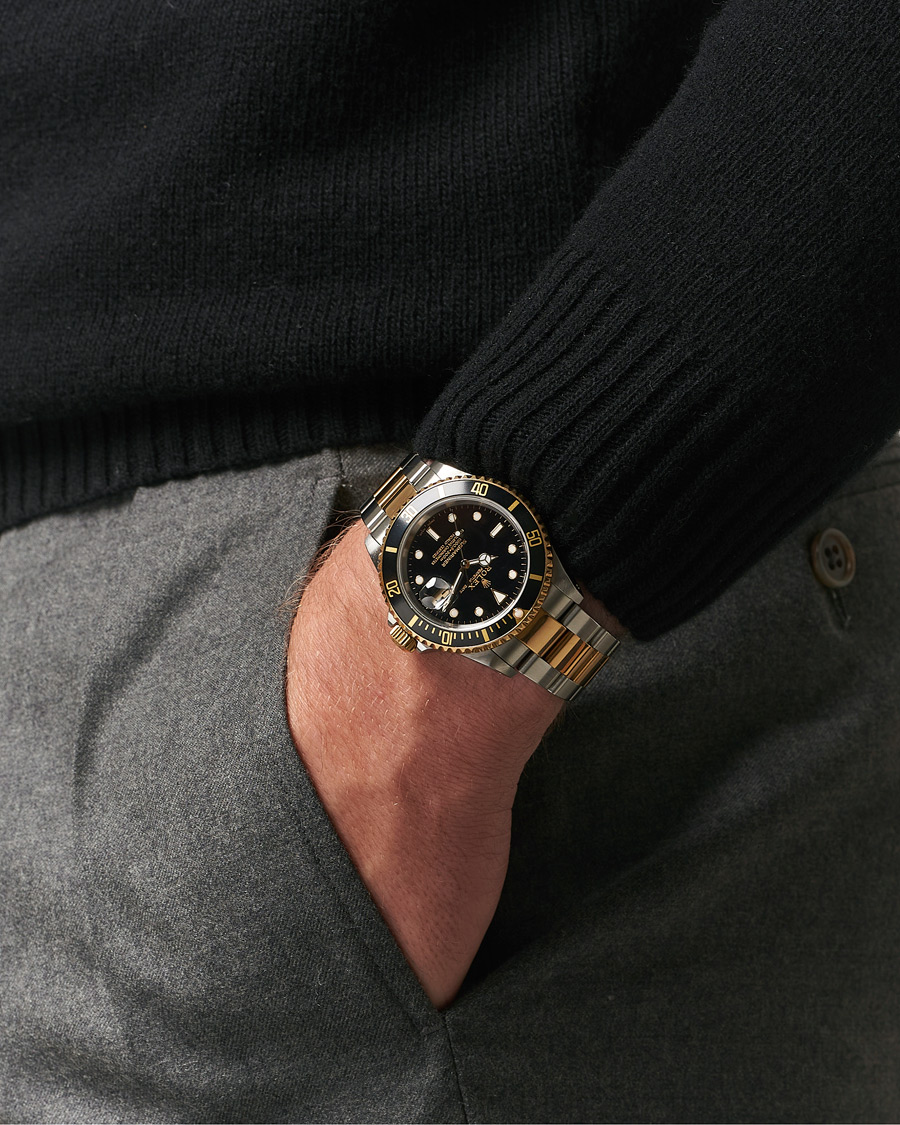 Heren | Pre-Owned & Vintage Watches | Rolex Pre-Owned | Submariner Oyster Perpetual Two Tone Black
