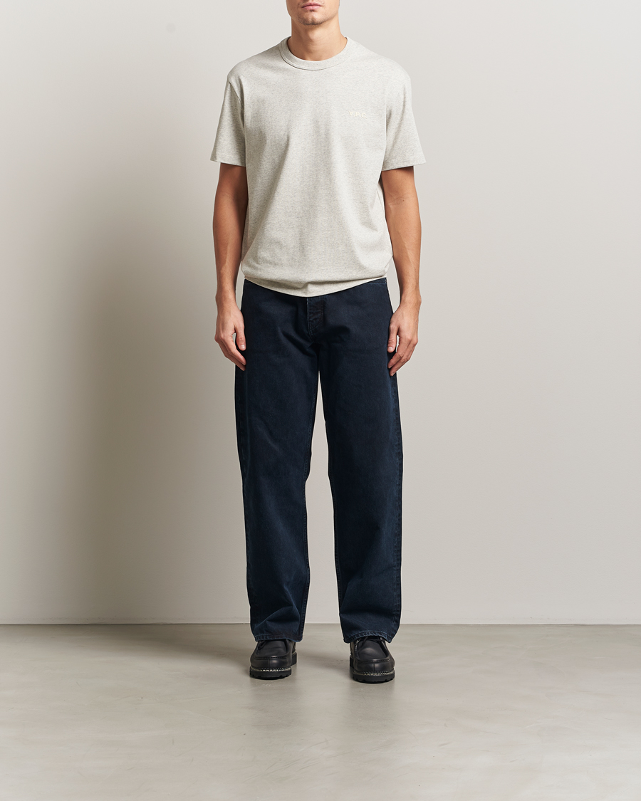 Heren | T-shirts | A.P.C. | Boxy Fit Petit VPC T-Shirt Mastic Chine