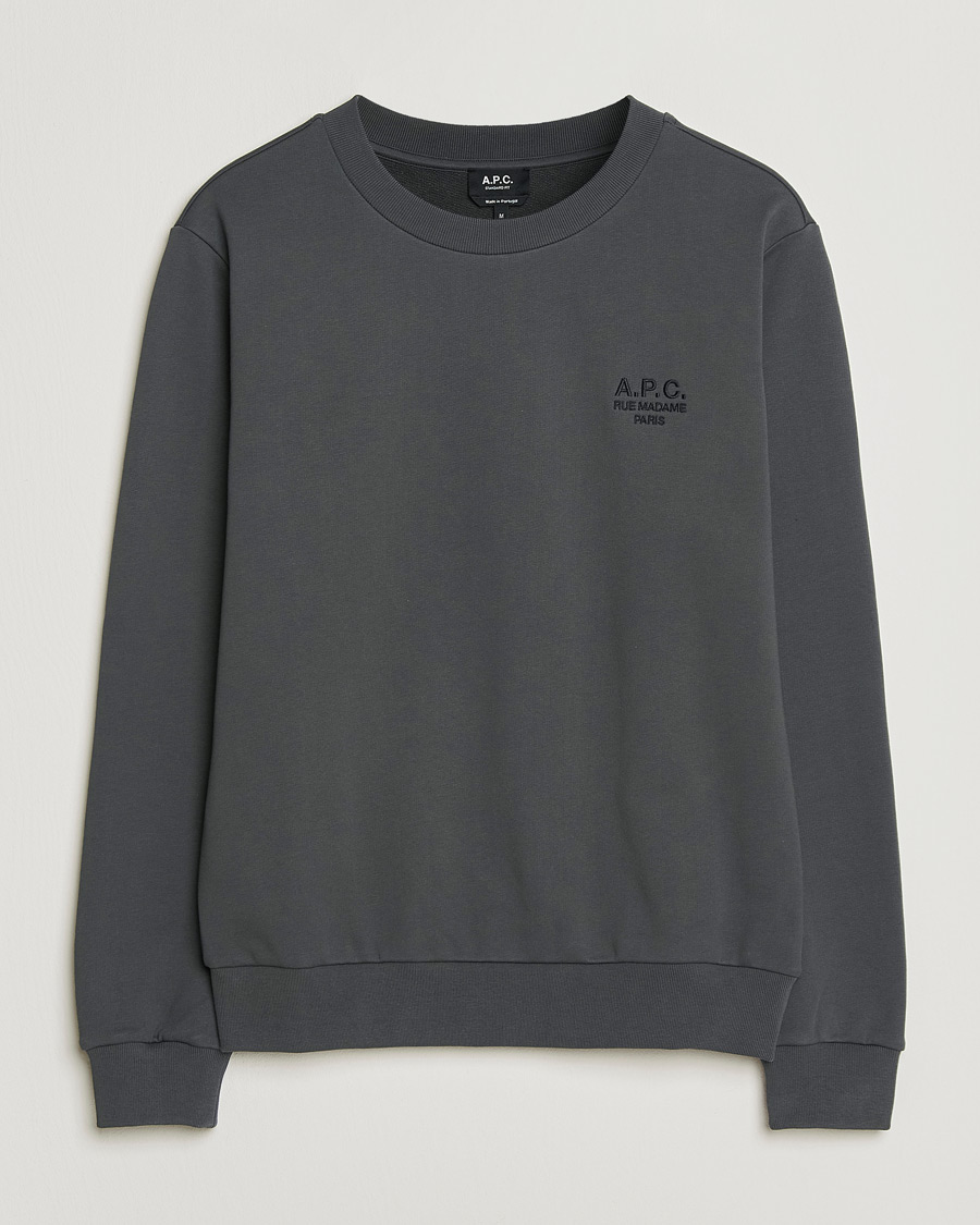 Heren | Truien | A.P.C. | Rue Madame Tonal Sweatshirt Faded Black