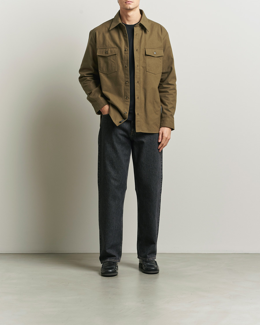 Heren | Overhemden | A.P.C. | Brushed Cotton Overshirt Khaki