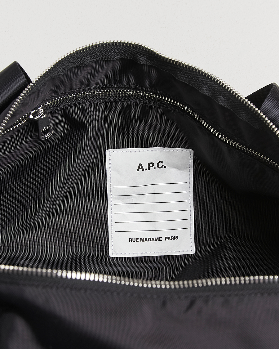 Heren | Tassen | A.P.C. | Backstage Nylon Cordura Gym Bag Black