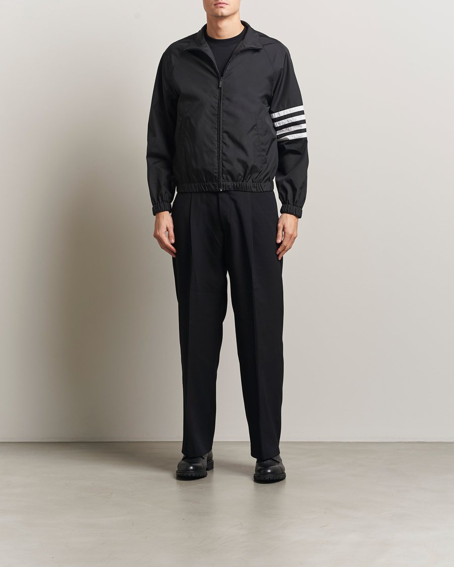 Heren | Jassen | Thom Browne | Raglan 4 Bar Nylon Jacket Black