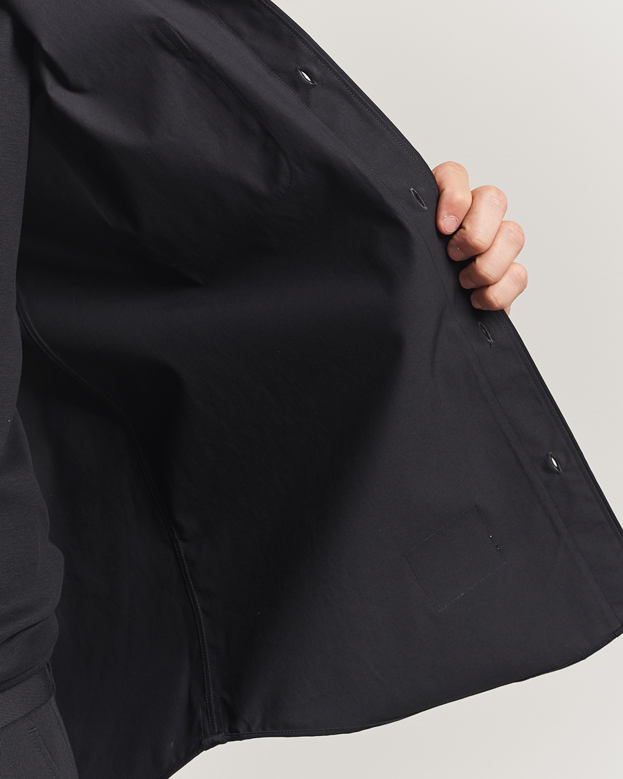Heren | Overhemden | Thom Browne | Long Sleeve Hooded Overshirt Black