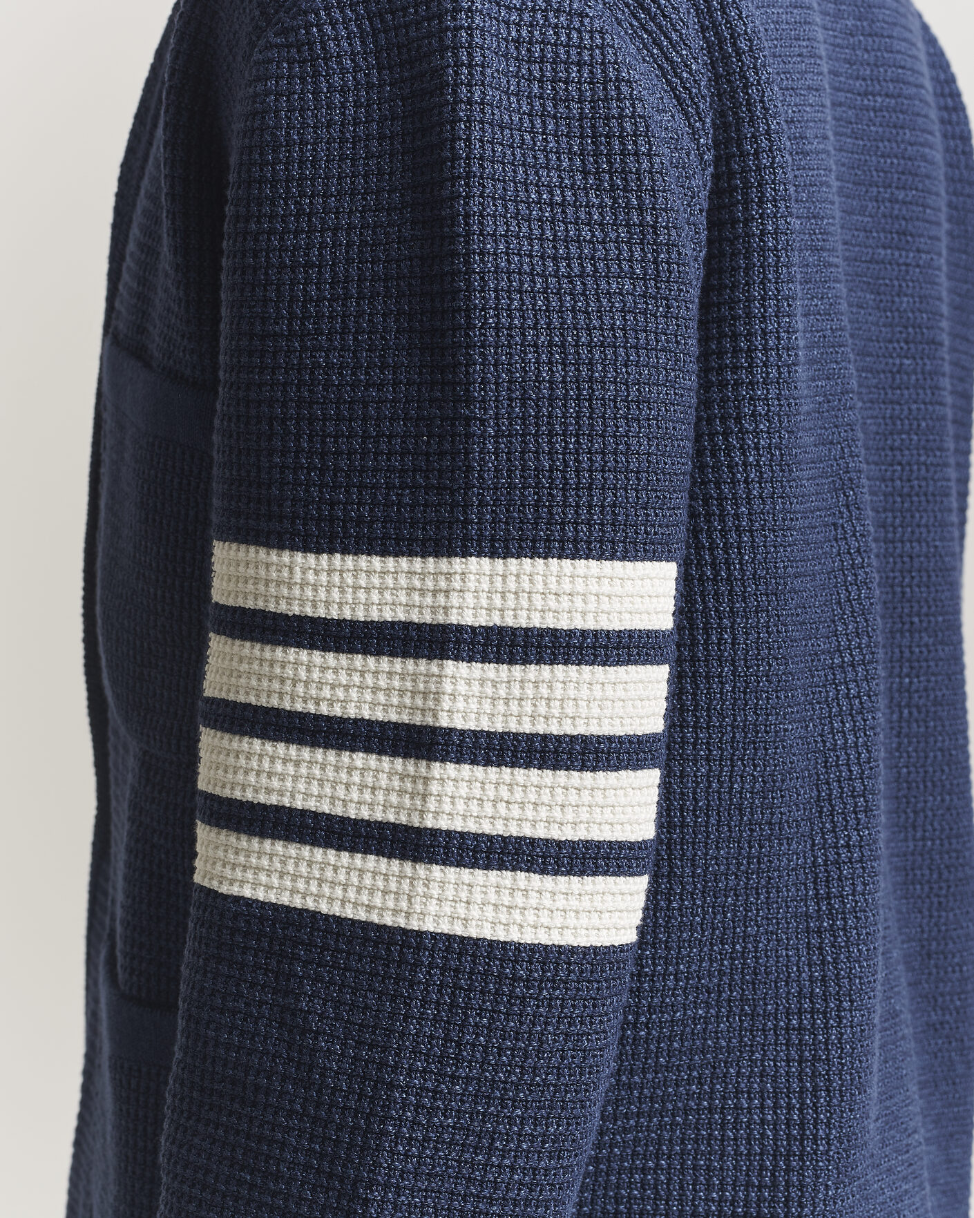 Heren | Truien | Thom Browne | Textured 4 Bar Cardigan Jacket Navy