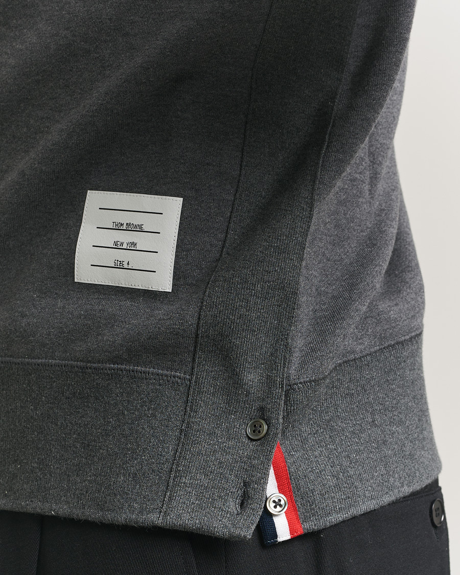 Heren | Truien | Thom Browne | Classic 4 Bar Loopback Sweatshirt Dark Grey