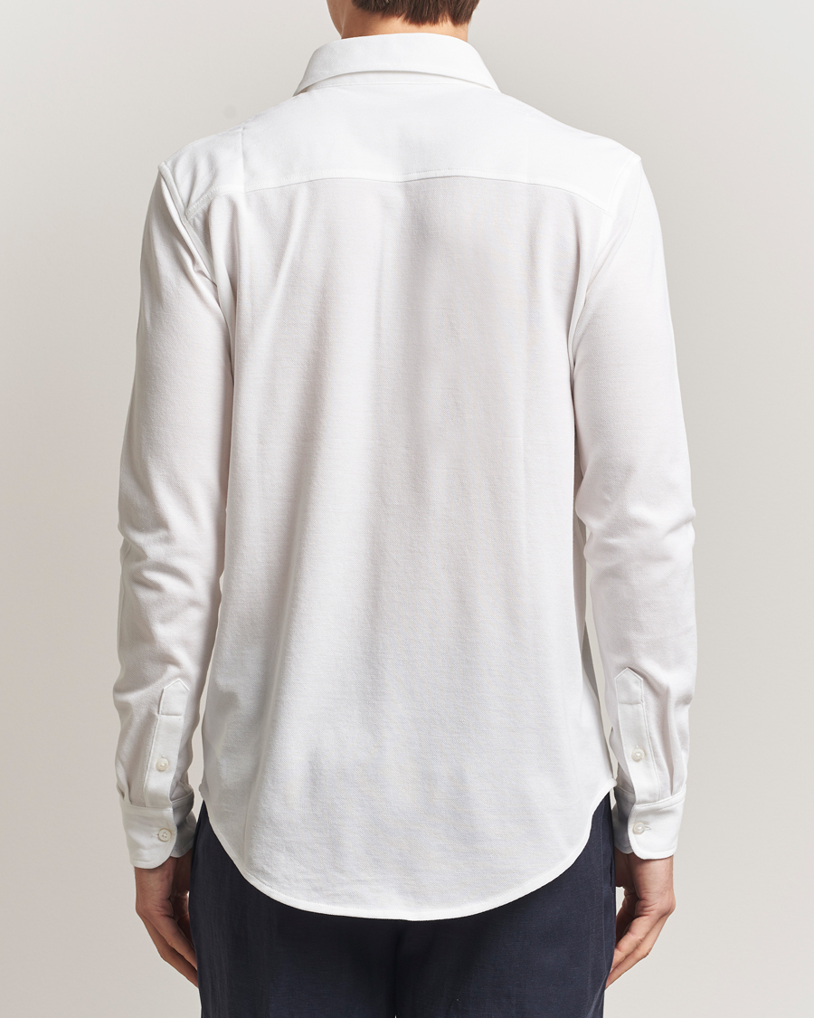 Heren | Overhemden | Ralph Lauren Purple Label | Washed Cotton Pique Shirt White