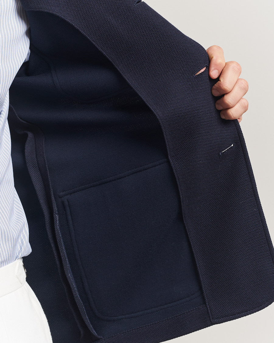 Heren | Blazers | Ralph Lauren Purple Label | Wool/Cotton Jacket Chairman Navy