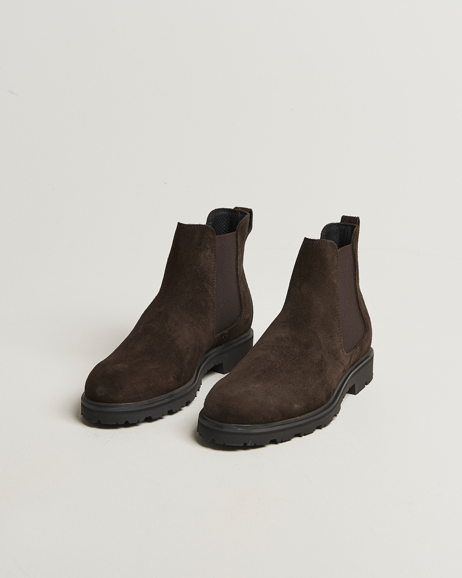 Heren | Laarzen | UBR | Thunder Chelsea Suede Boot Dark Brown