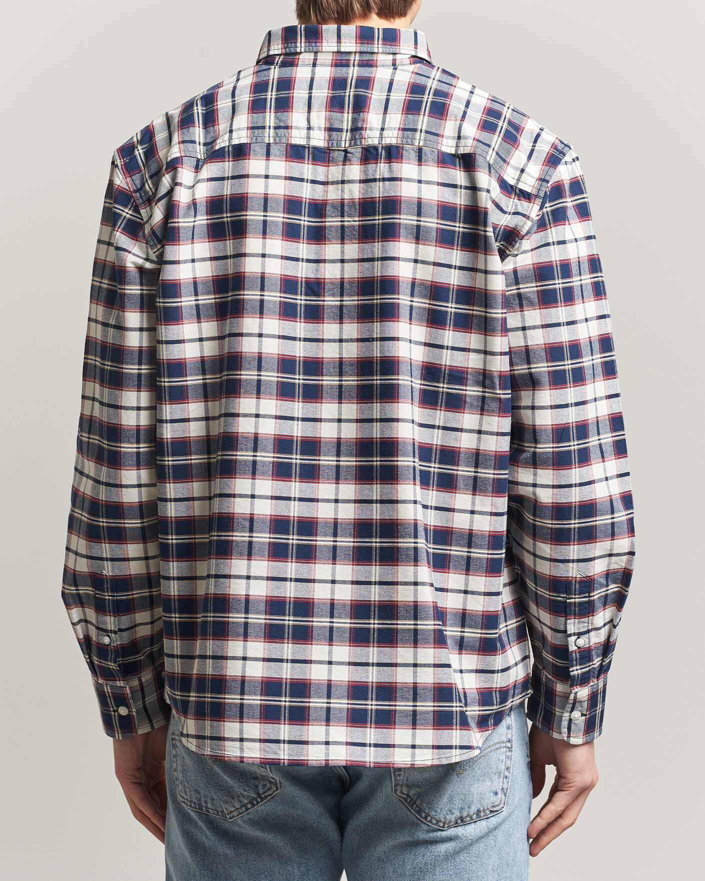 Heren | Overhemden | Levi's | Cotton Checked Shirt Dress Blues
