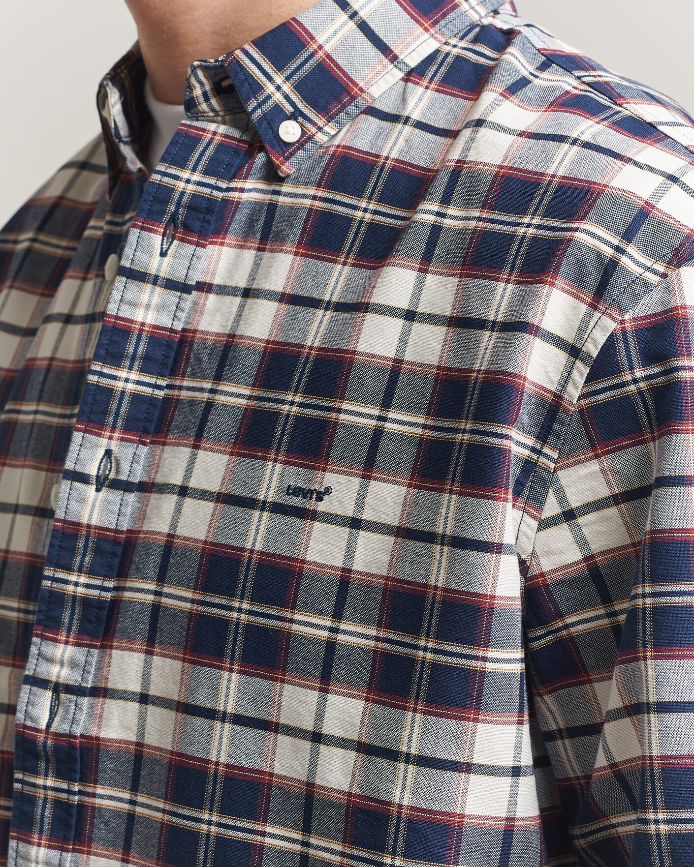 Heren | Overhemden | Levi's | Cotton Checked Shirt Dress Blues