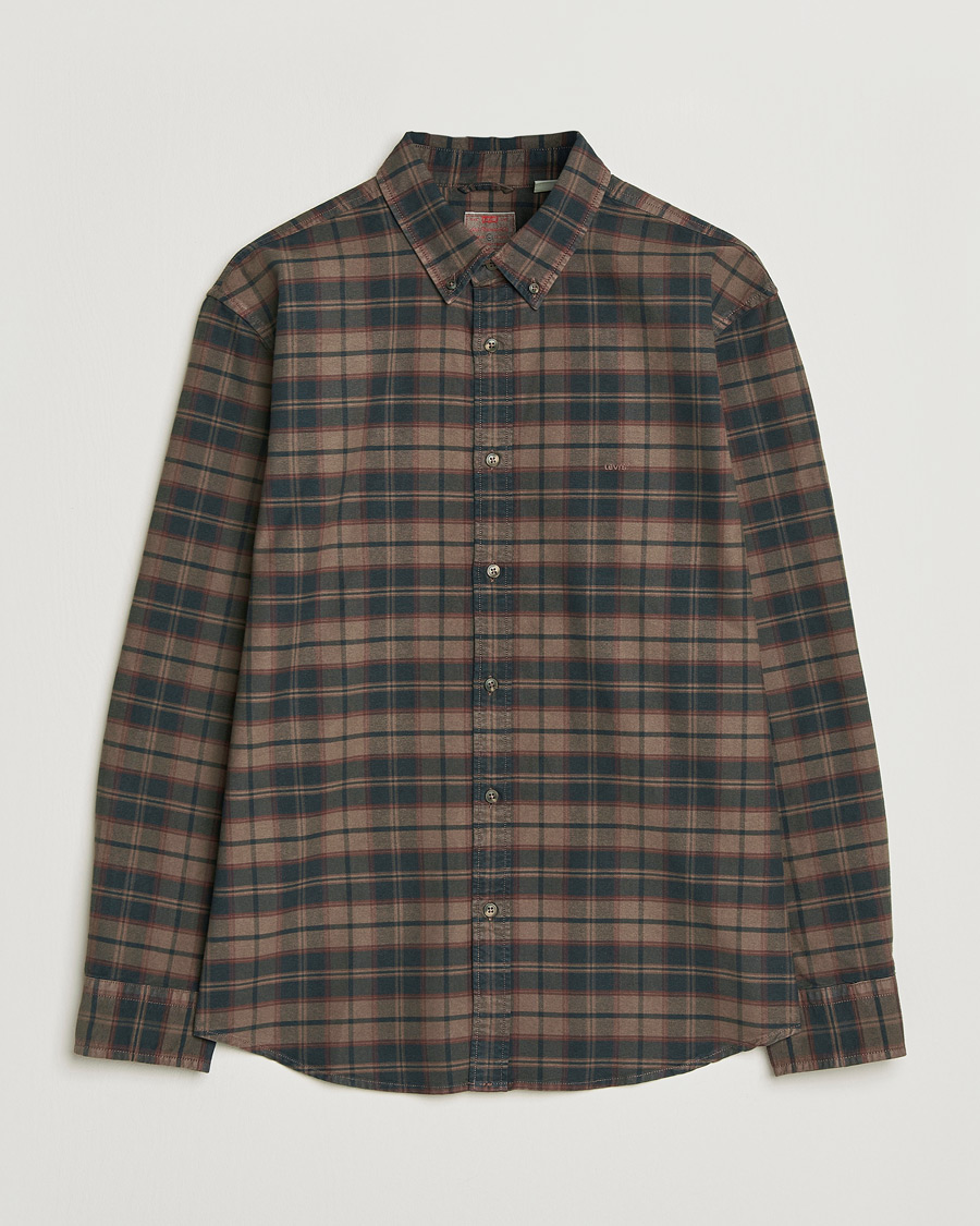 Heren | Overhemden | Levi's | Cotton Checked Shirt Chocolate
