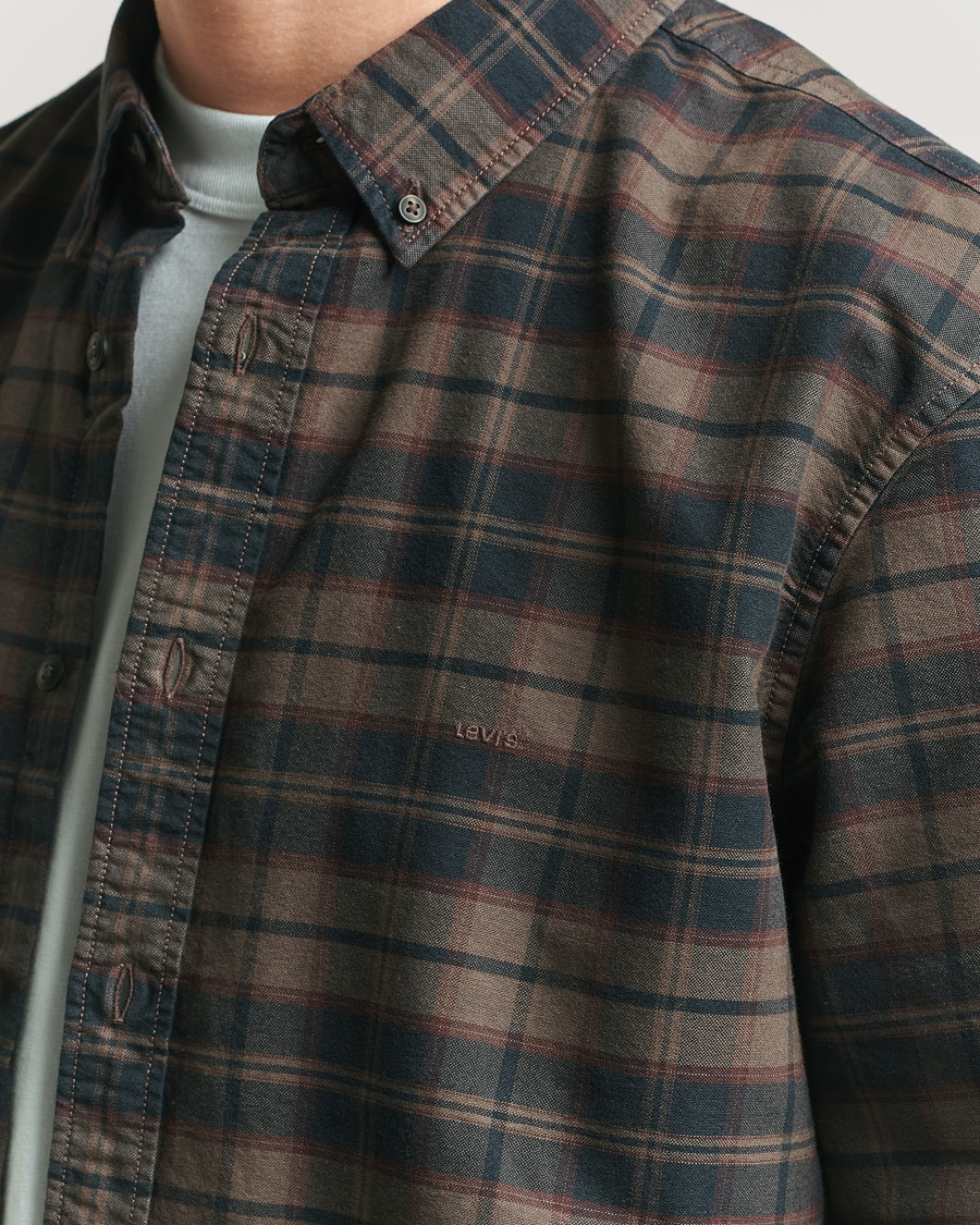 Heren | Overhemden | Levi's | Cotton Checked Shirt Chocolate