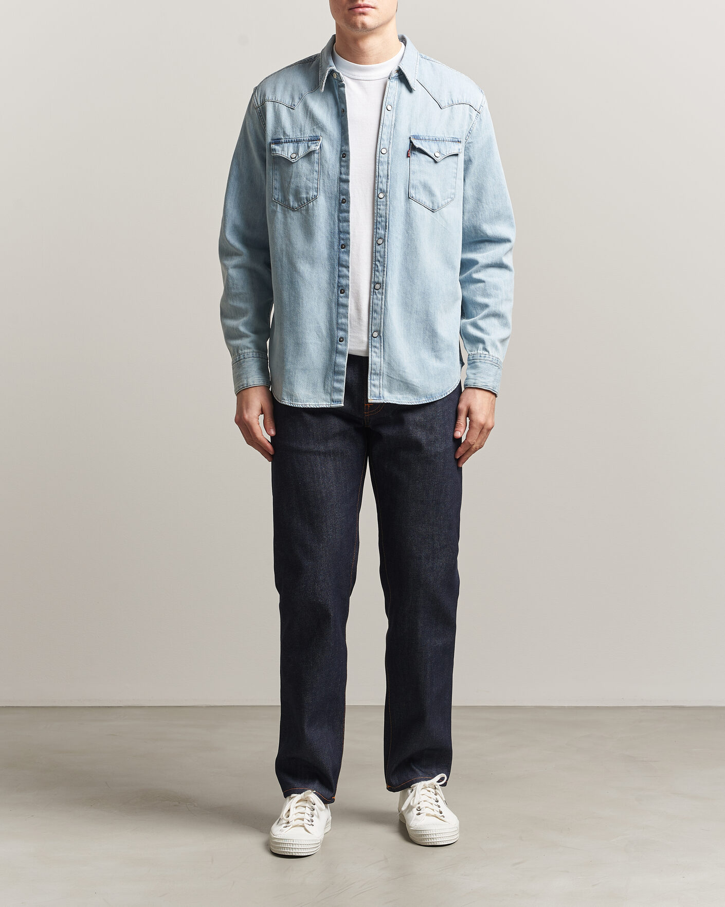 Heren | Overhemden | Levi's | Barstow Western Standard Shirt Worn In Blue
