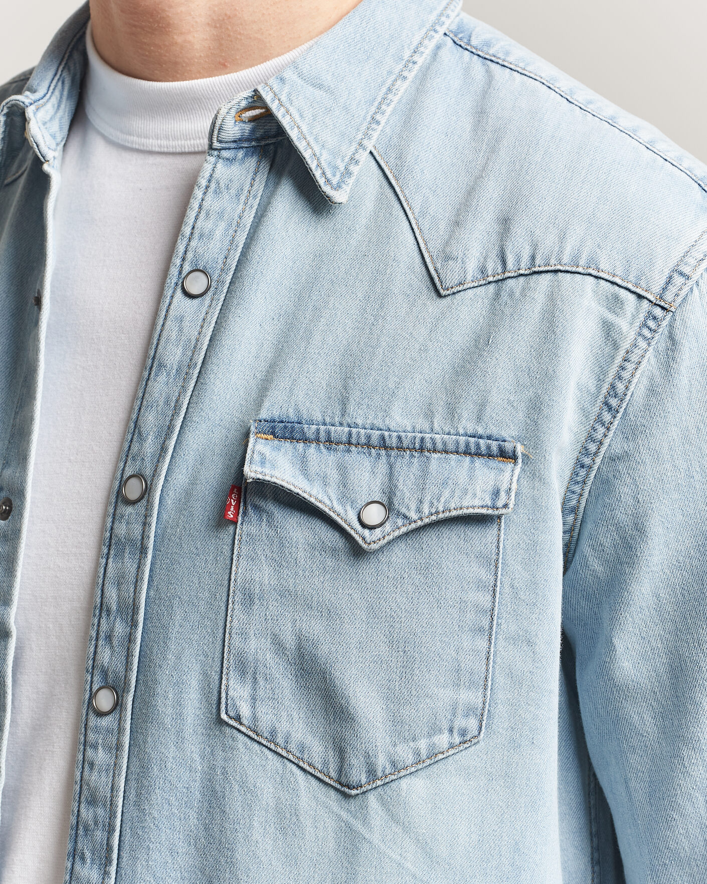 Heren | Overhemden | Levi's | Barstow Western Standard Shirt Worn In Blue