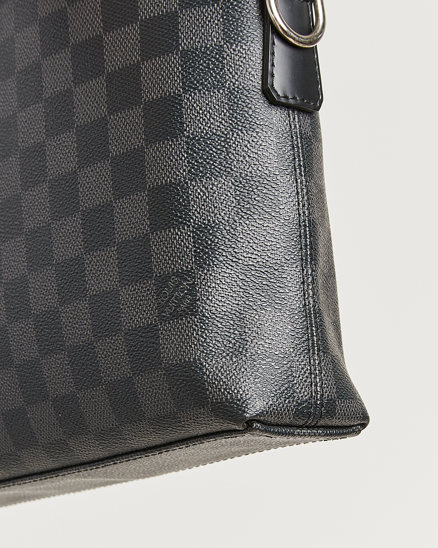 Heren | Pre-Owned & Vintage Bags | Louis Vuitton Pre-Owned | Porte Documents Jour Damier Graphite