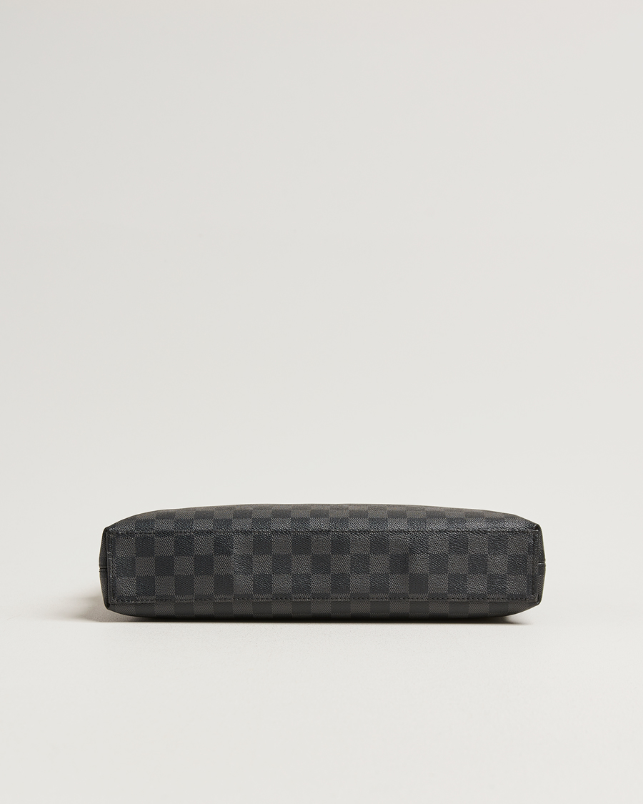 Heren | Pre-Owned & Vintage Bags | Louis Vuitton Pre-Owned | Porte Documents Jour Damier Graphite