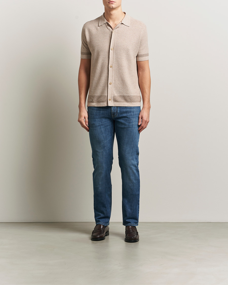 Heren | Overhemden | Brioni | Cotton/Linen Cuban Shirt Beige