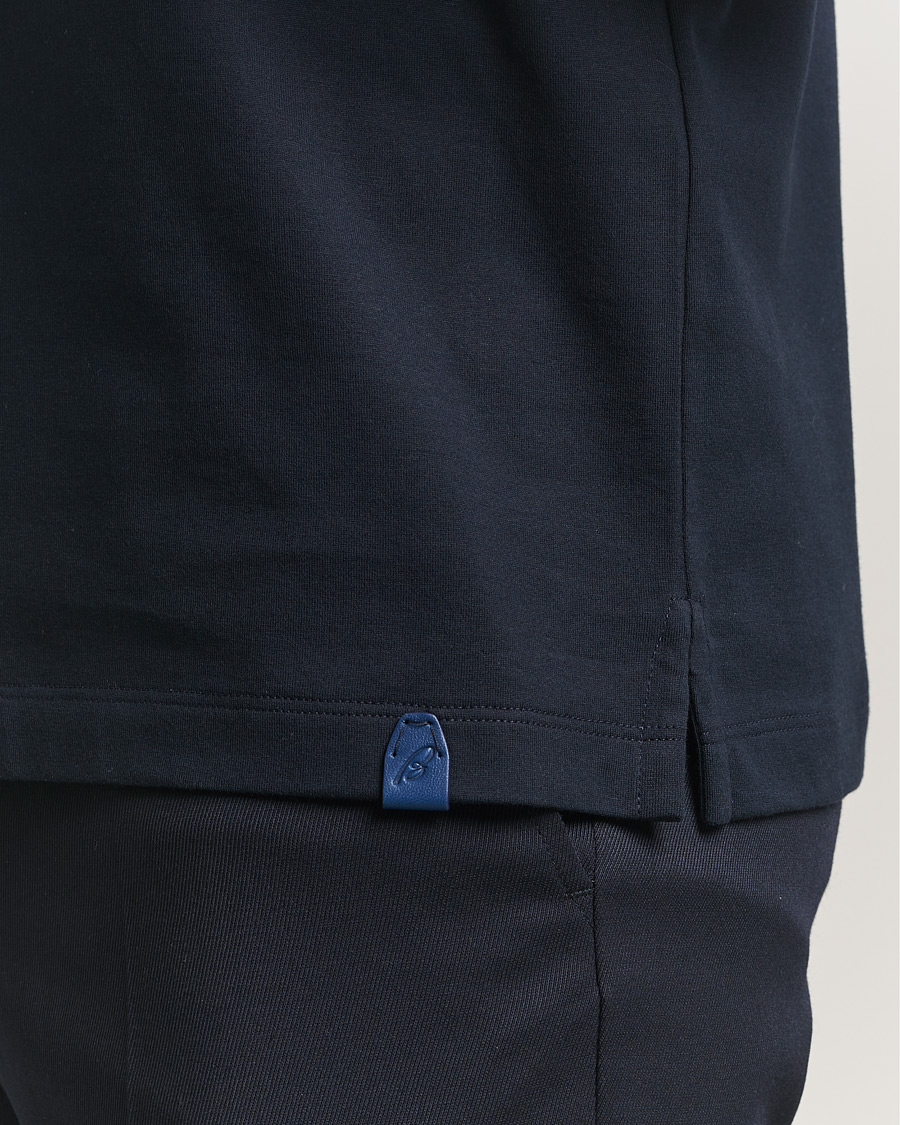 Heren | T-shirts | Brioni | Short Sleeve Cotton T-Shirt Navy