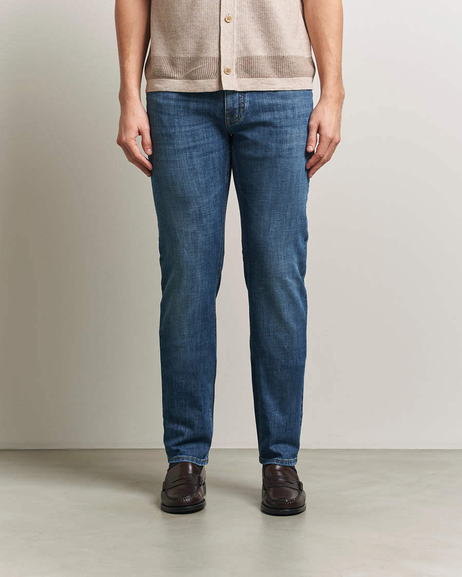 Heren | Jeans | Brioni | 5-Pocket Denim  Medium Blue Wash