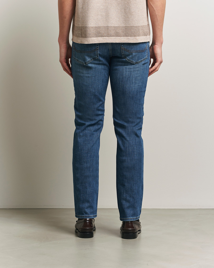 Heren | Broeken | Brioni | 5-Pocket Denim Medium Blue Wash