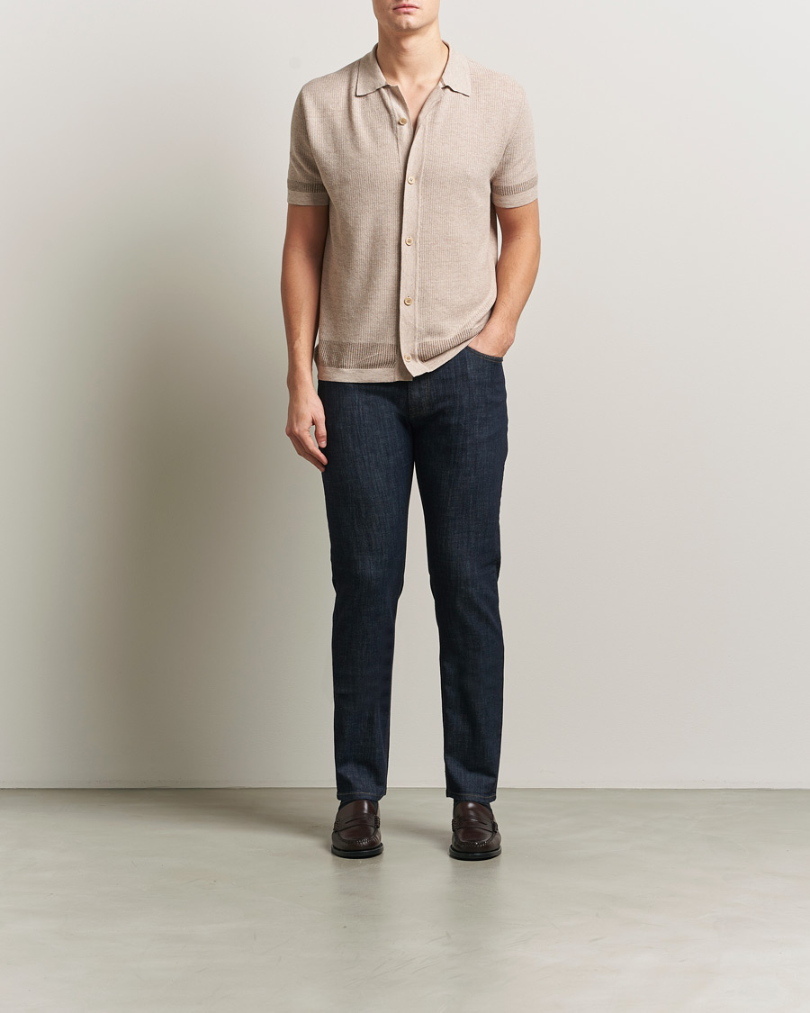 Heren | Broeken | Brioni | 5-Pocket Denim Dark Blue Wash