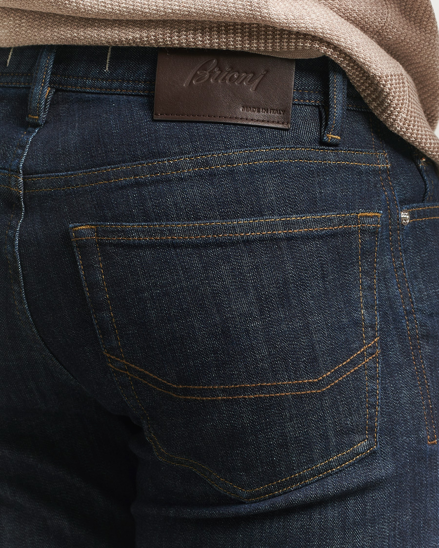 Heren | Jeans | Brioni | 5-Pocket Denim  Dark Blue Wash
