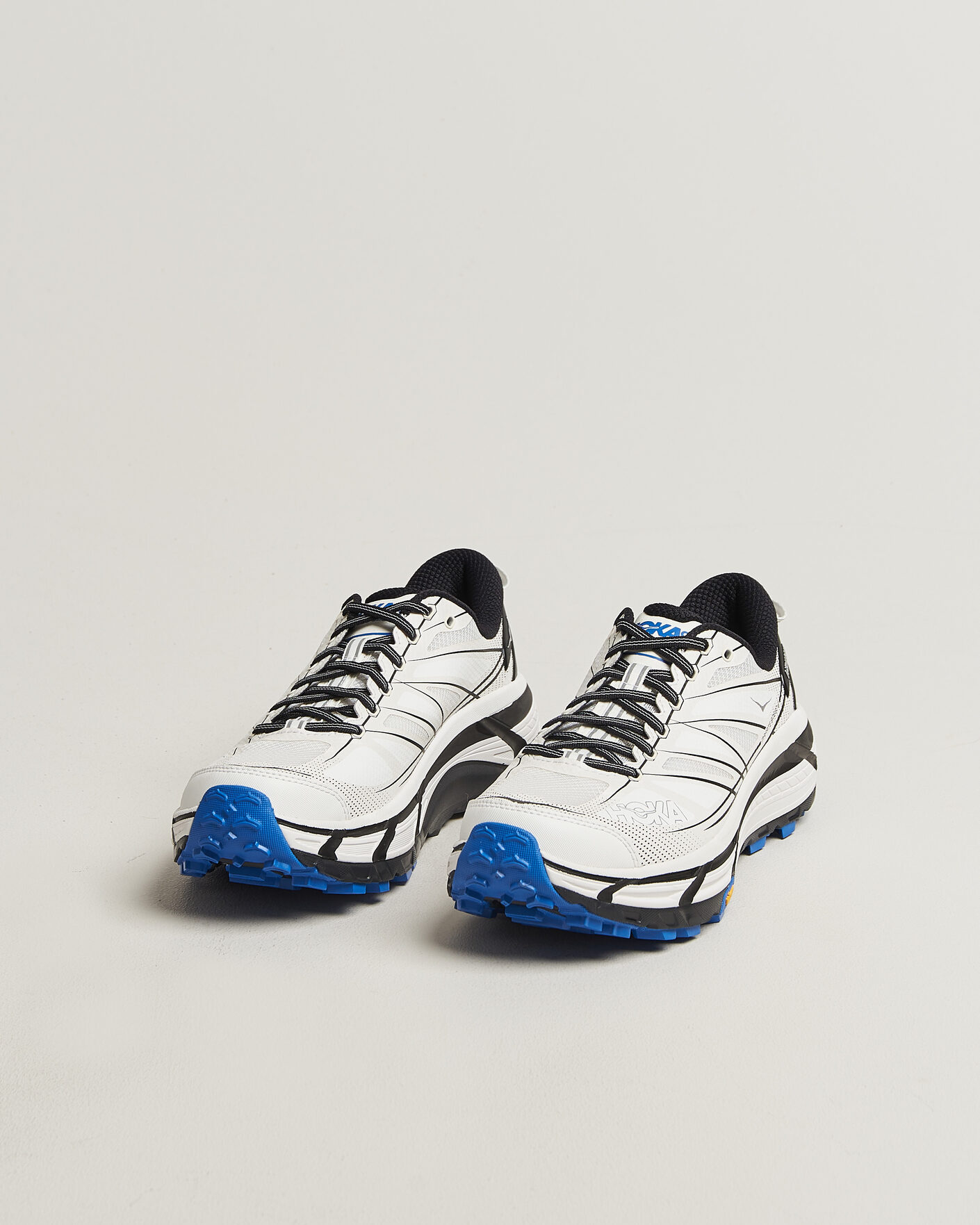 Heren | Hardloopschoenen | Hoka | Mafate Speed 2 White/Cobalt Blue