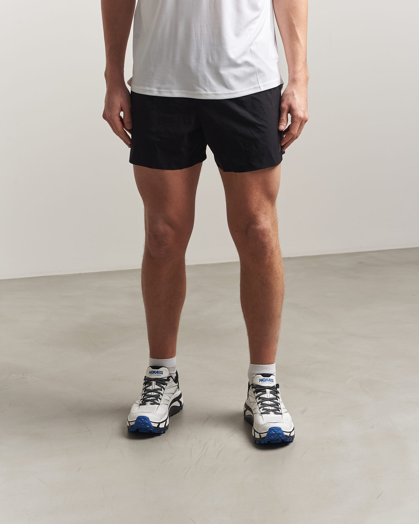 Heren | Hardloopschoenen | Hoka | Mafate Speed 2 White/Cobalt Blue