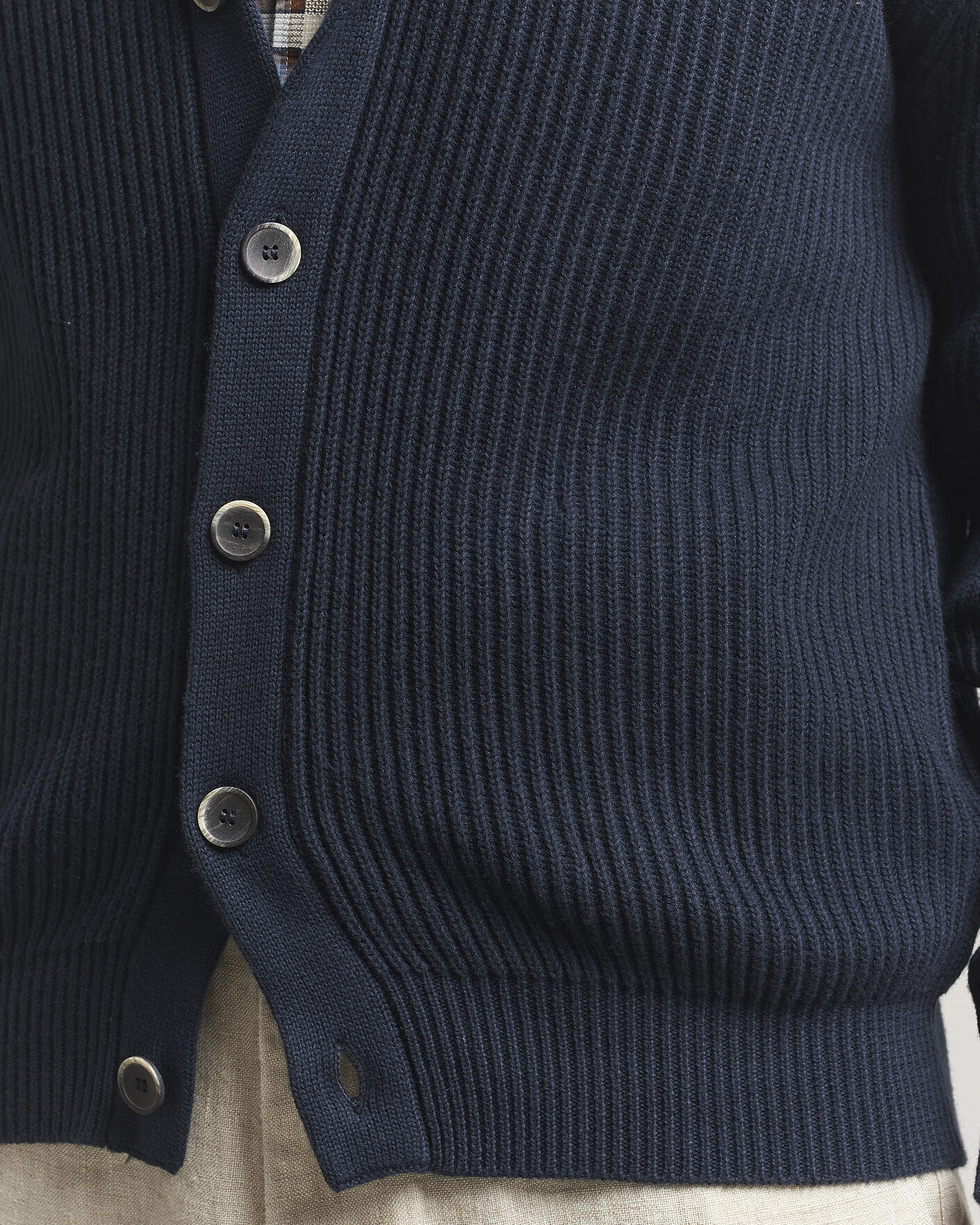 Heren | Truien | Altea | Cotton/Cashmere Shawl Cardigan Navy