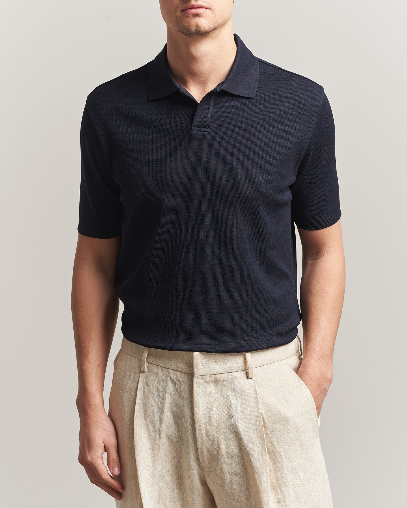 Heren | Polo's | Altea | Jersey Piquet Polo Navy