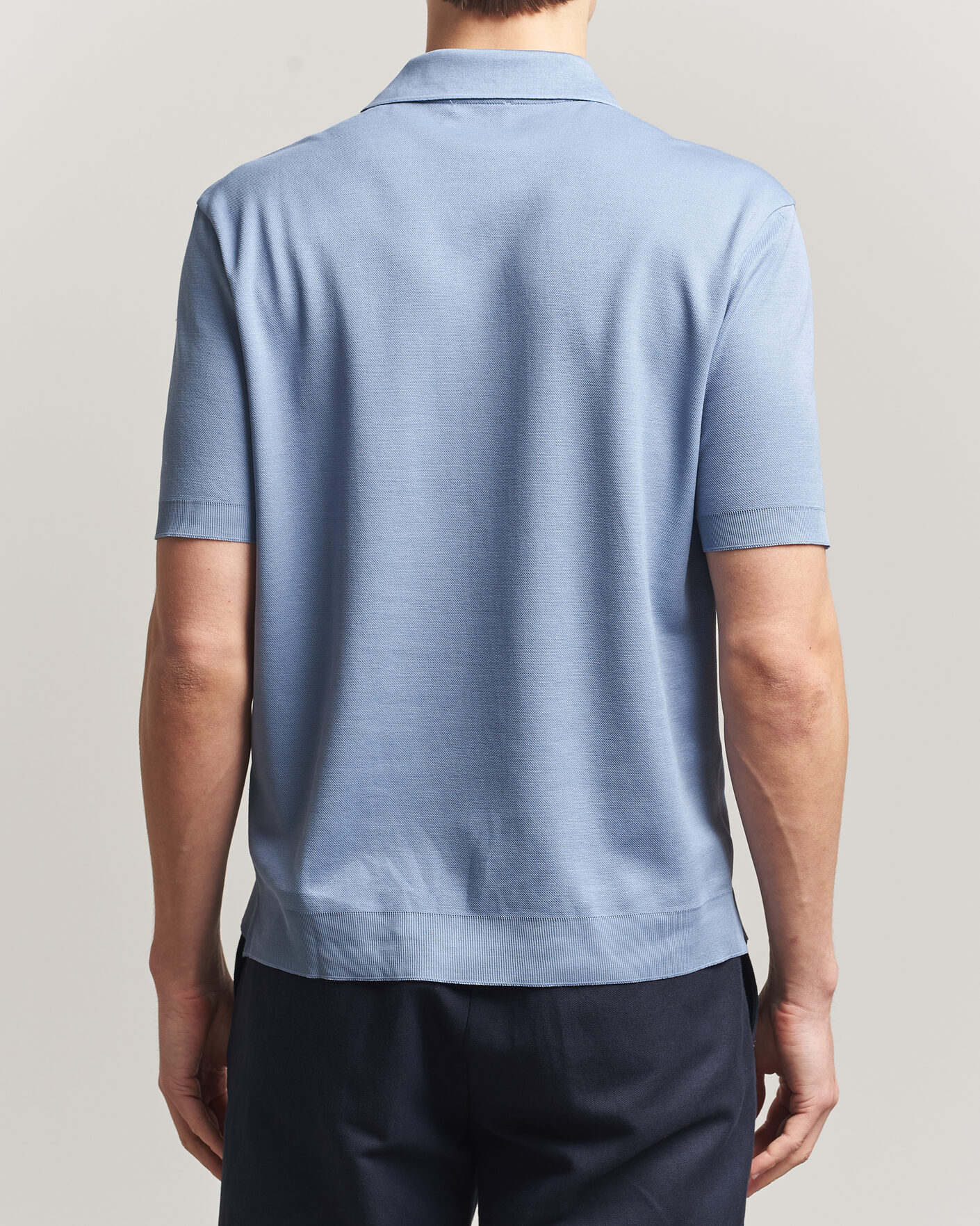 Heren | Polo's | Altea | Jersey Piquet Polo Light Blue