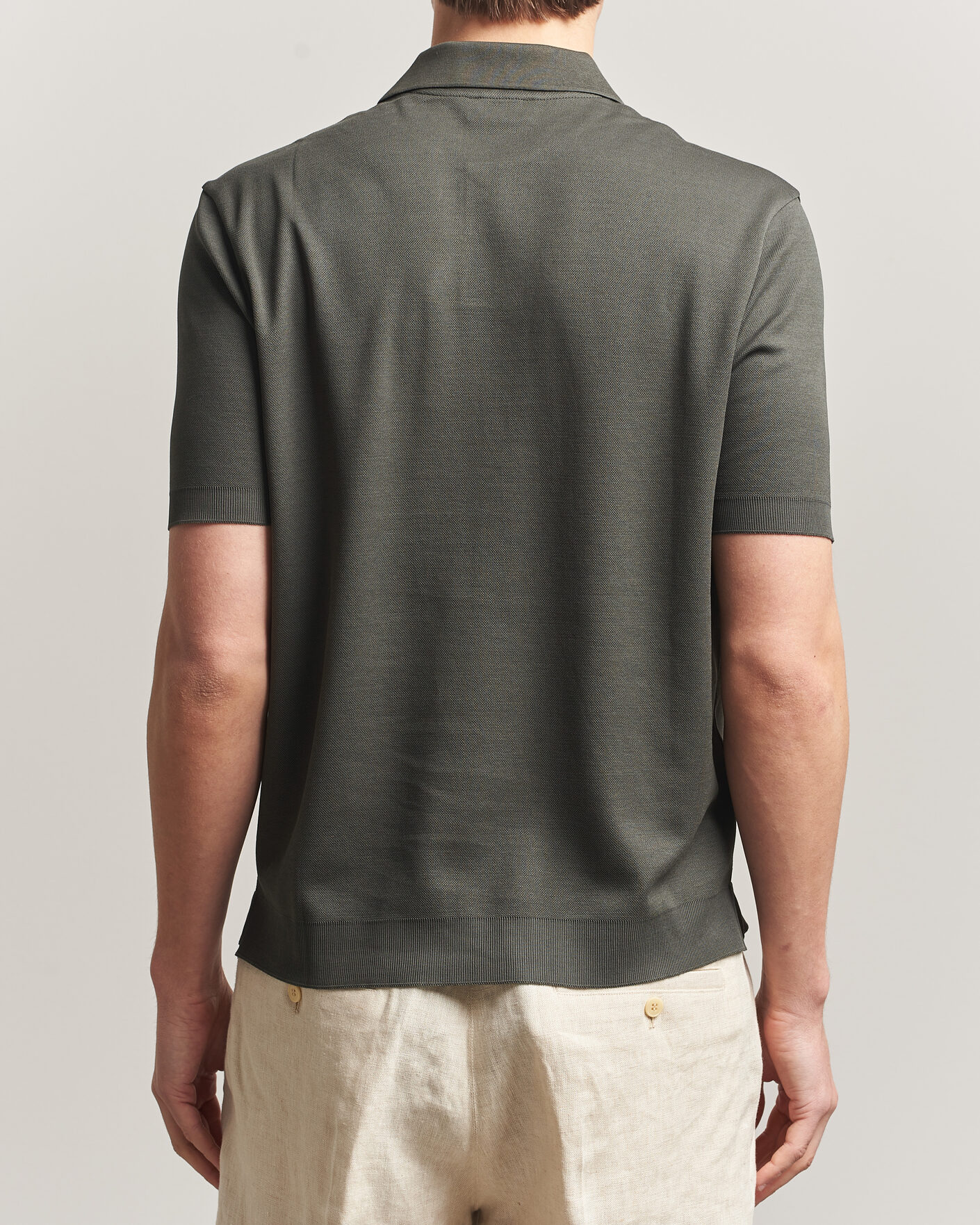 Heren | Polo's | Altea | Jersey Piquet Polo Dark Green