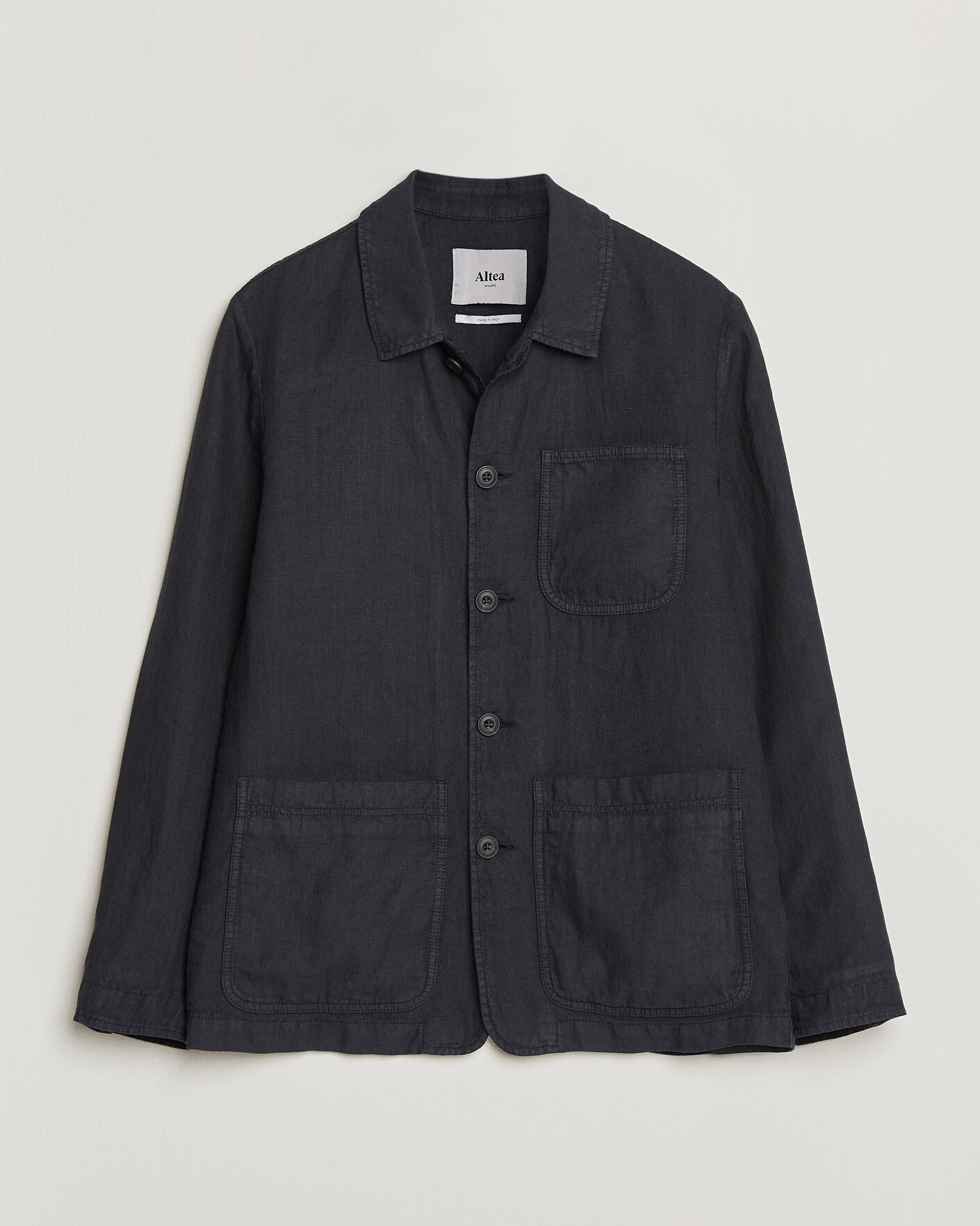 Heren | Jassen | Altea | Linen Chore Jacket Navy