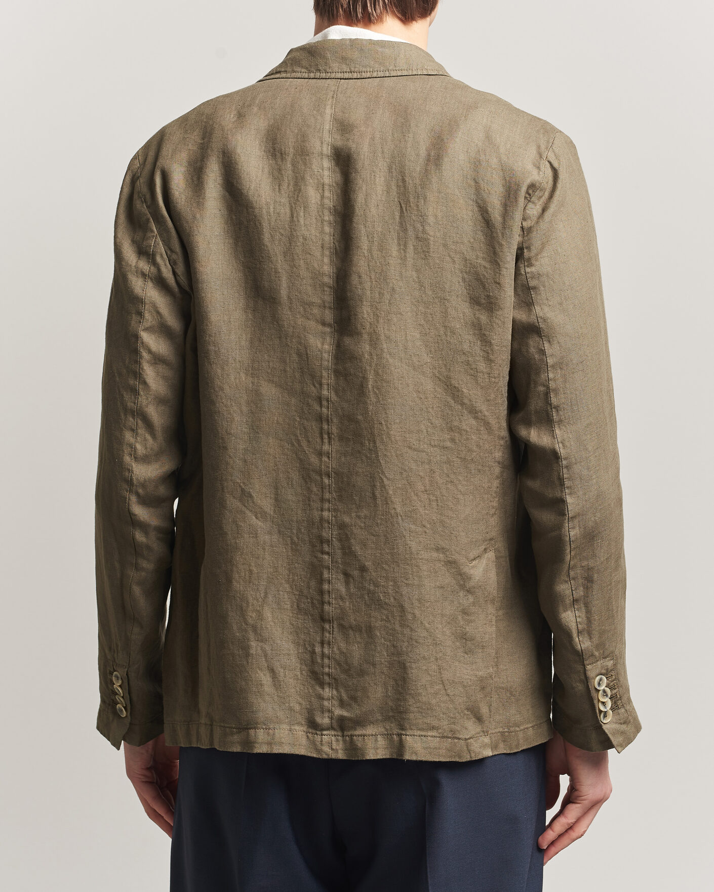 Heren | Blazers | Altea | Linen Blazer Military