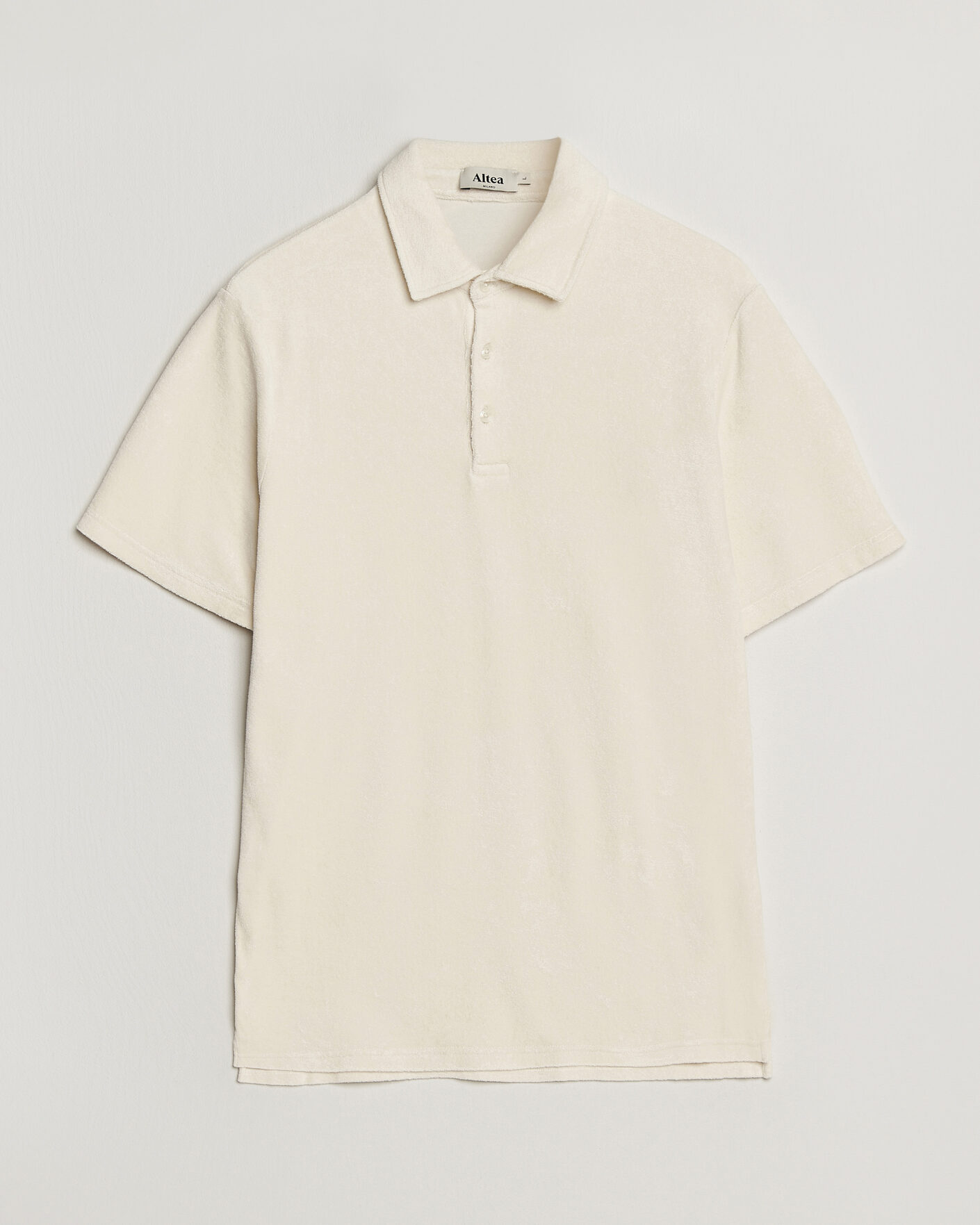 Heren | Polo's | Altea | Terry Cotton Polo Off White