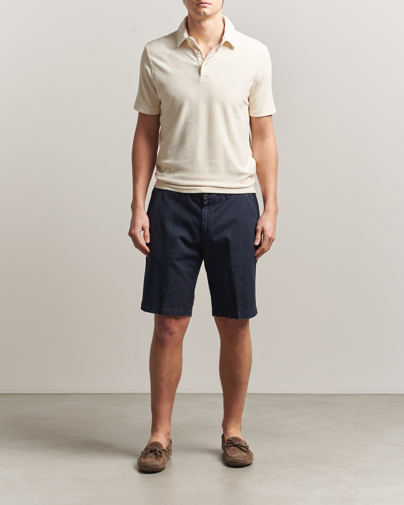 Heren | Polo's | Altea | Terry Cotton Polo Off White