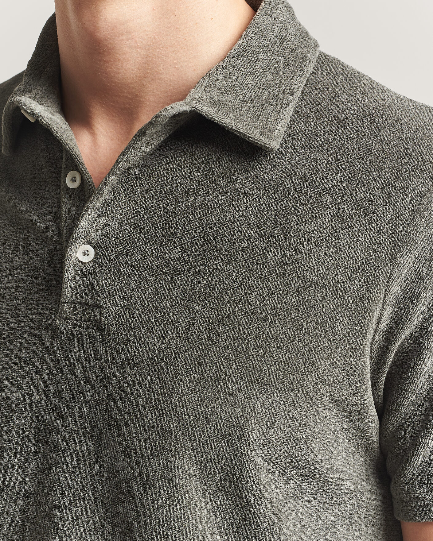 Heren | Polo's | Altea | Terry Cotton Polo Olive