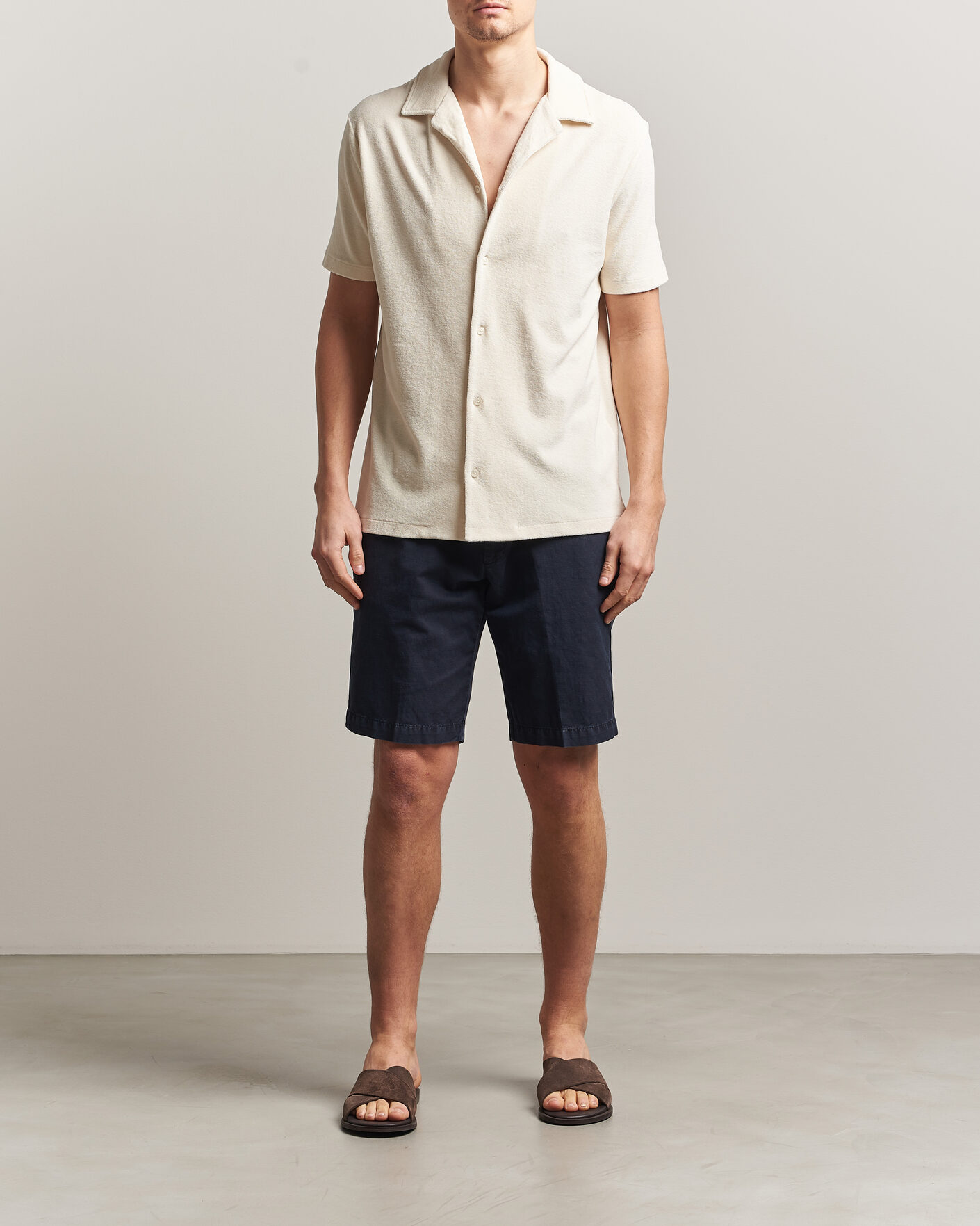 Heren | Overhemden | Altea | Terry Bowling Shirt Off White