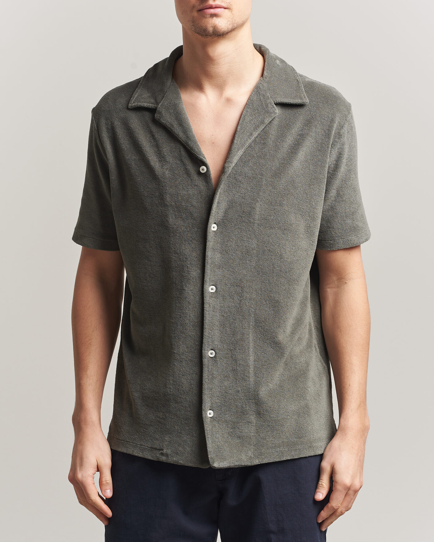 Heren | Overhemden | Altea | Terry Bowling Shirt Olive