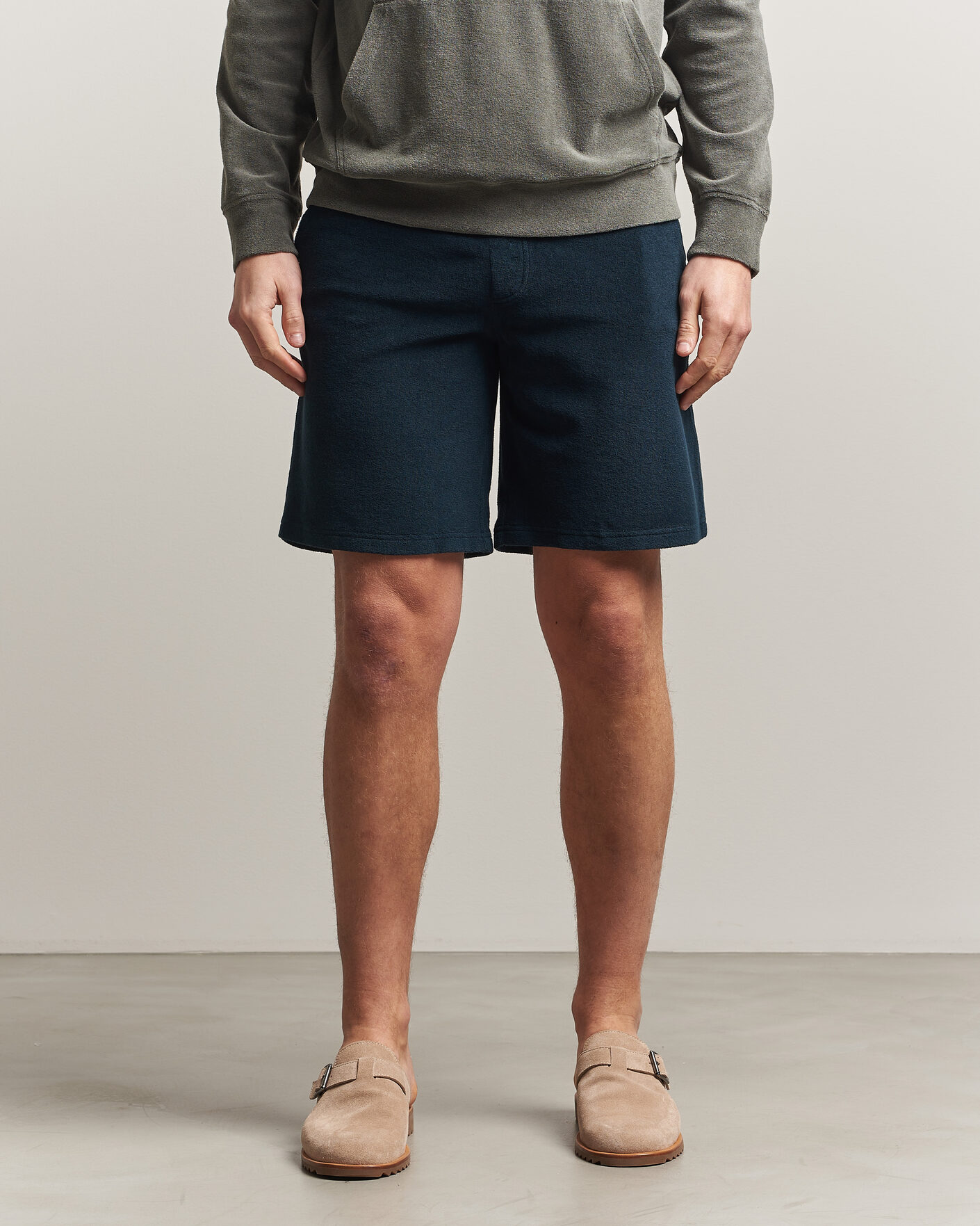 Heren | Korte broek | Altea | Terry Drawstring Shorts Navy