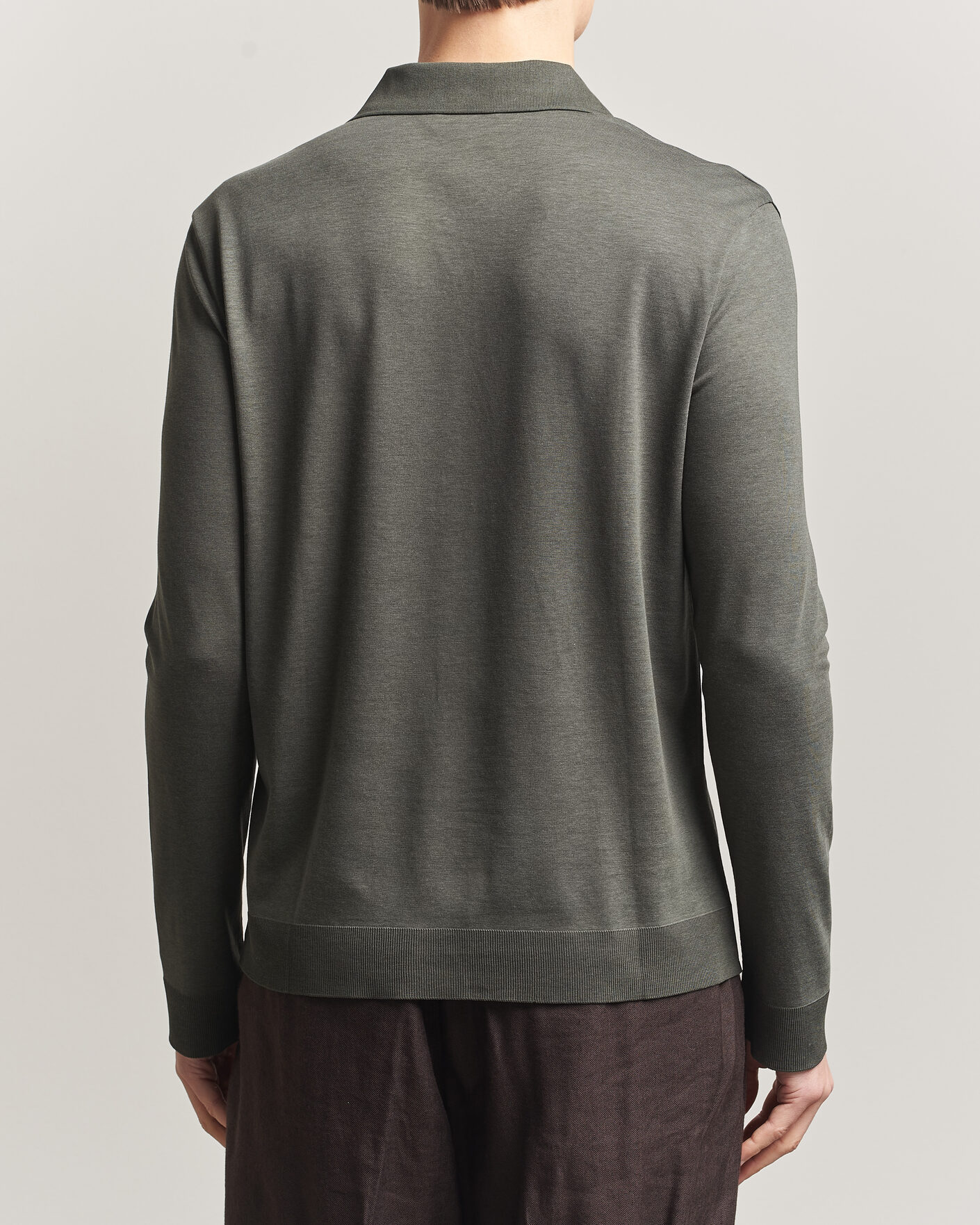Heren | Overhemden | Altea | Jersey Knit Shirt Olive